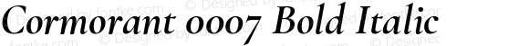 Cormorant 0007 Bold Italic
