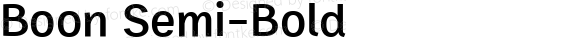 Boon Semi-Bold
