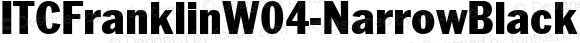 ITCFranklinW04-NarrowBlack Regular