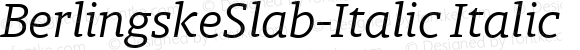 BerlingskeSlab-Italic Italic