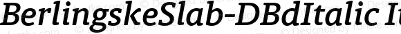 BerlingskeSlab-DBdItalic Italic