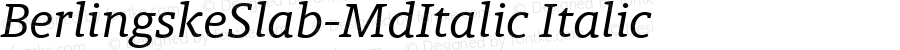 BerlingskeSlab-MdItalic Italic