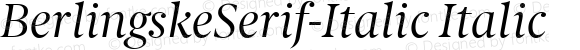 BerlingskeSerif-Italic Italic