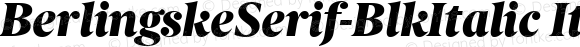 BerlingskeSerif-BlkItalic Italic