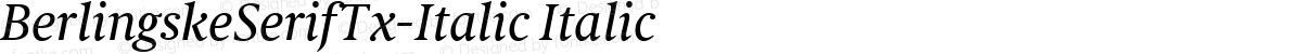 BerlingskeSerifTx-Italic Italic