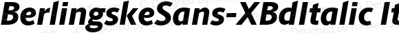 BerlingskeSans-XBdItalic Italic