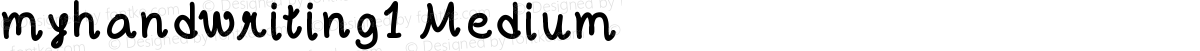 myhandwriting1 Medium