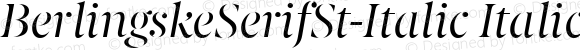 BerlingskeSerifSt-Italic Italic