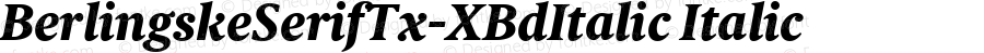 BerlingskeSerifTx-XBdItalic Italic