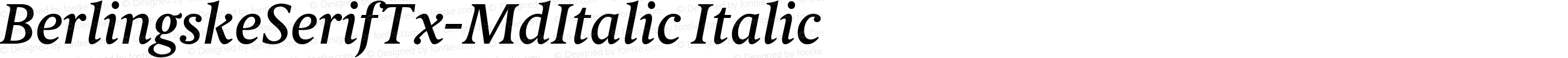 BerlingskeSerifTx-MdItalic Italic