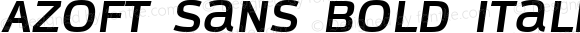 Azoft Sans Bold Italic
