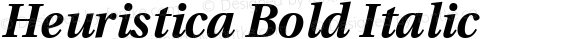 Heuristica Bold Italic