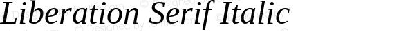 Liberation Serif Italic
