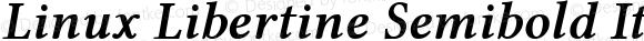 Linux Libertine Semibold Italic