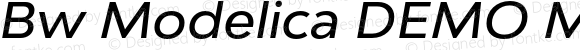 Bw Modelica DEMO Medium Expanded Italic