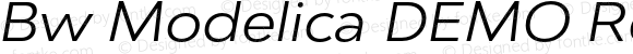 Bw Modelica DEMO Regular Expanded Italic