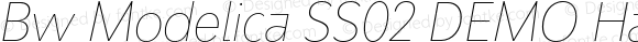 Bw Modelica SS02 DEMO Hairline Condensed Italic