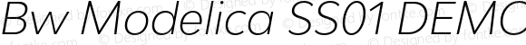 Bw Modelica SS01 DEMO Light Italic