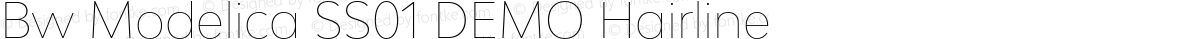 Bw Modelica SS01 DEMO Hairline