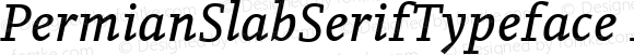 PermianSlabSerifTypeface-Italic