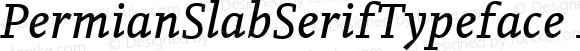 PermianSlabSerifTypeface-Italic