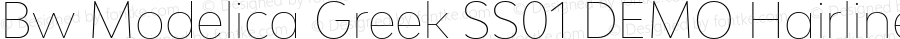 Bw Modelica Greek SS01 DEMO Hairline
