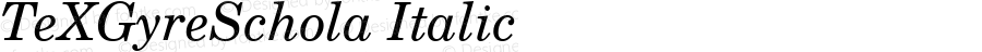 TeXGyreSchola Italic