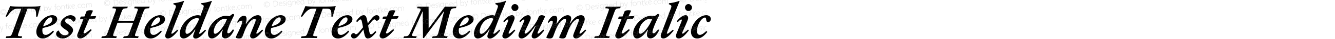 Test Heldane Text Medium Italic