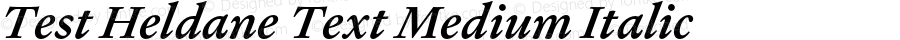 Test Heldane Text Medium Italic