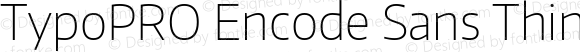 TypoPRO Encode Sans Normal Thin