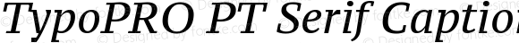 TypoPRO PT Serif Caption Italic