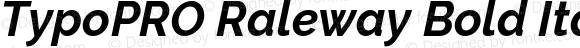 TypoPRO Raleway Bold Italic