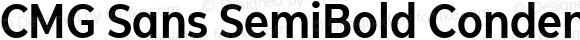 CMG Sans SemiBold Condensed