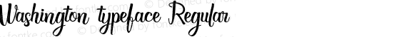 Washington typeface Regular