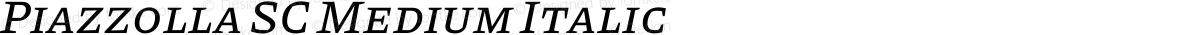 Piazzolla SC Medium Italic