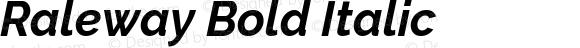 Raleway Bold Italic