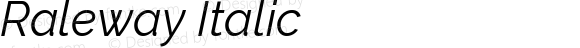 Raleway Italic