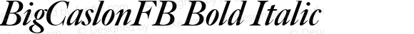 BigCaslonFB Bold Italic