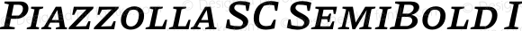 Piazzolla SC SemiBold Italic