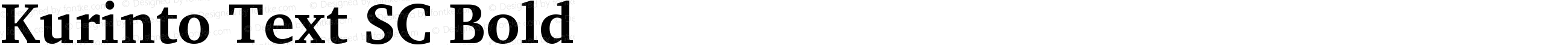 Kurinto Text SC Bold