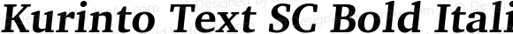 Kurinto Text SC Bold Italic