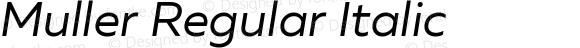 Muller Regular Italic