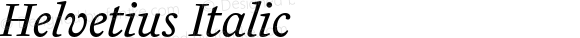 Helvetius Italic