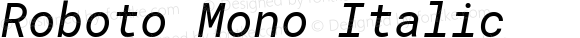 Roboto Mono Italic