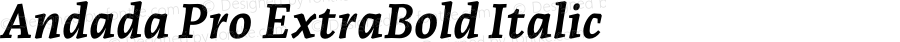 Andada Pro ExtraBold Italic