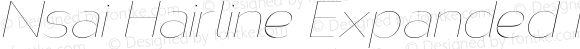 Nsai Hairline Expanded Italic