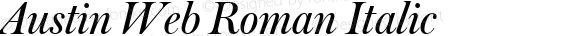 Austin Web Roman Italic