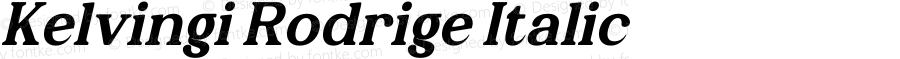 Kelvingi Rodrige Italic