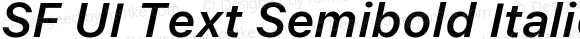 SF UI Text Semibold Italic
