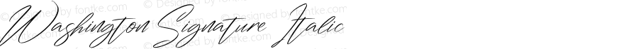 Washington Signature Italic